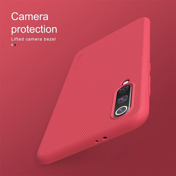 Чехол для Xiaomi Mi 9 / Mi 9 Explorer Nillkin Super Frosted Shield Case (Red/Красный) - 6