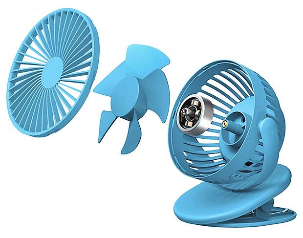 Настольный вентилятор Solove Clip Fun F3 (Blue/Голубой) - 3