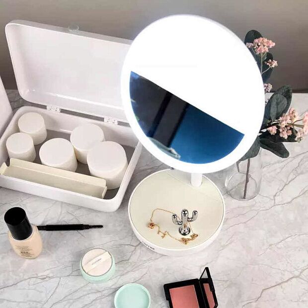 Умное зеркало Lofree Morning Light LED Beauty Mirror Official Standard (White/Белый) - 5