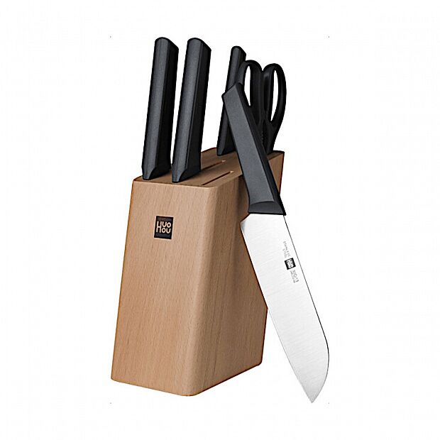 Набор ножей HuoHou Fire Youth Edition Kitchen Knife Set HU0057 (Black/Черный) - 1