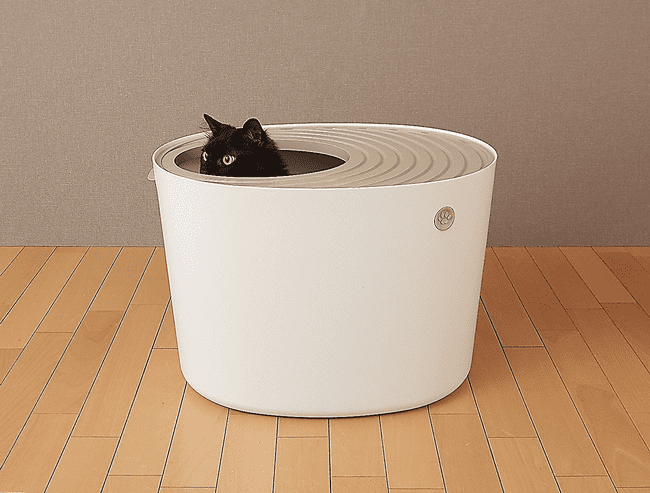 Внешний вид туалета для кошек IRIS Top Entry Cat Litter Box with Cat Litter Scoop 