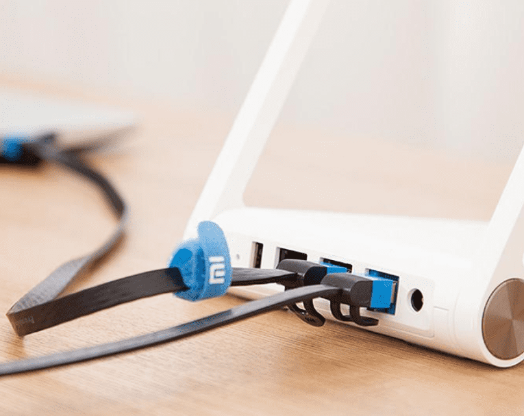 Пример подключения сетевого кабеля Xiaomi Mi Gigabit Ethernet