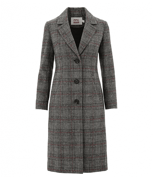 Шерстяное пальто PPT Woolen Coat Women M (Grey/Серый) 
