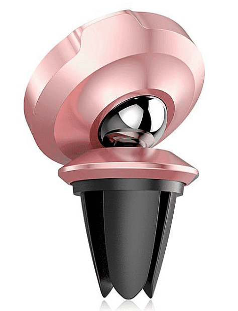 Держатель для смартфона Baseus Small Ears Series Magnetic Suction (Air Outlet) (Rose Gold/Розовый) - 4