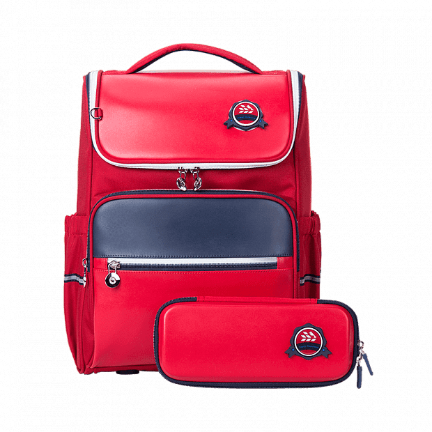 Ортопедический рюкзак с пеналом Xiaomi Yang Small Student Backpack 1-4 Class (Red/Красный) - 1