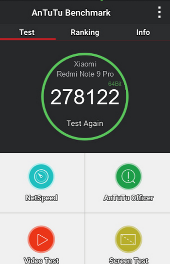 Показатель по AnTuTu для Xiaomi Redmi Note 9 Pro Мощность Редми Ноут 9 Про по АнТуТу