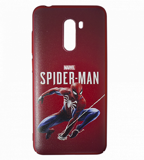 Защитный чехол для Xiaomi Pocophone F1 Spider-Man Marvel (Red/Красный)